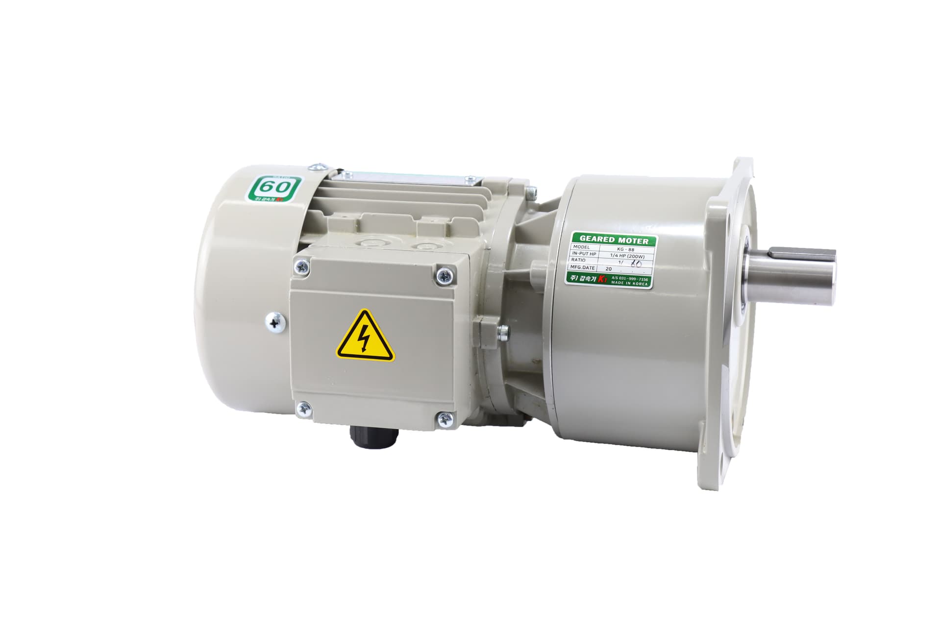 1/4 HP (0.2 kW) RK88VT Three-phase (Vertical)