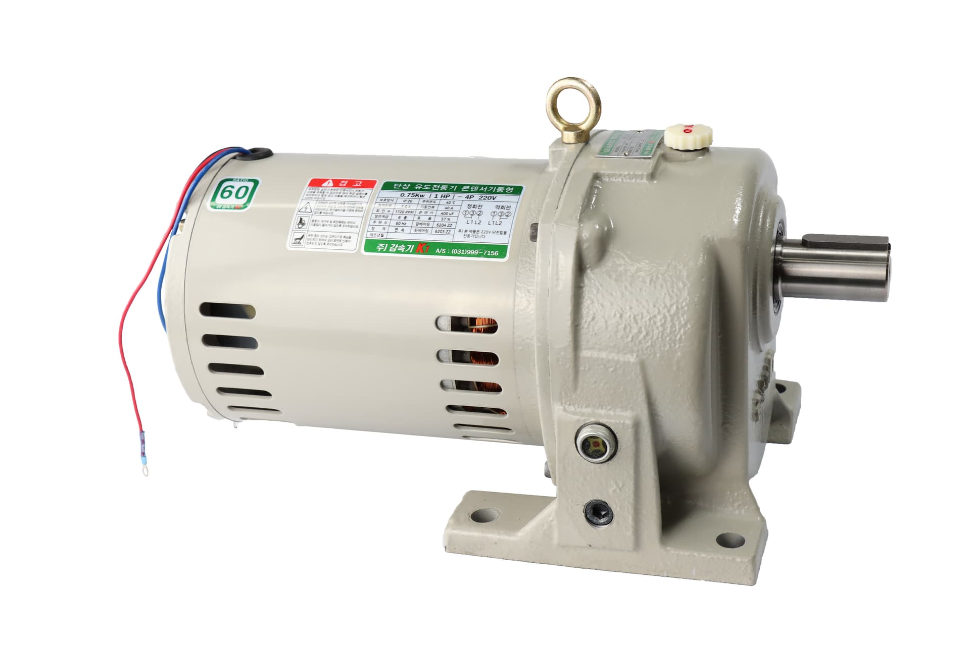 1 HP (0.75 kW) RK135HS Single-phase (Horizontal)