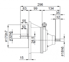 1/2 Hp (0.4 kW) RK105LPV (Vertical)